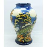 A Moorcroft Wenlock limited edition vase, designed by Philip Gibson, dated 2001, numbered 156/200,