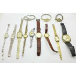 A collection of wristwatches