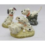 A collection of ten Royal Doulton 101 Dalmations figures