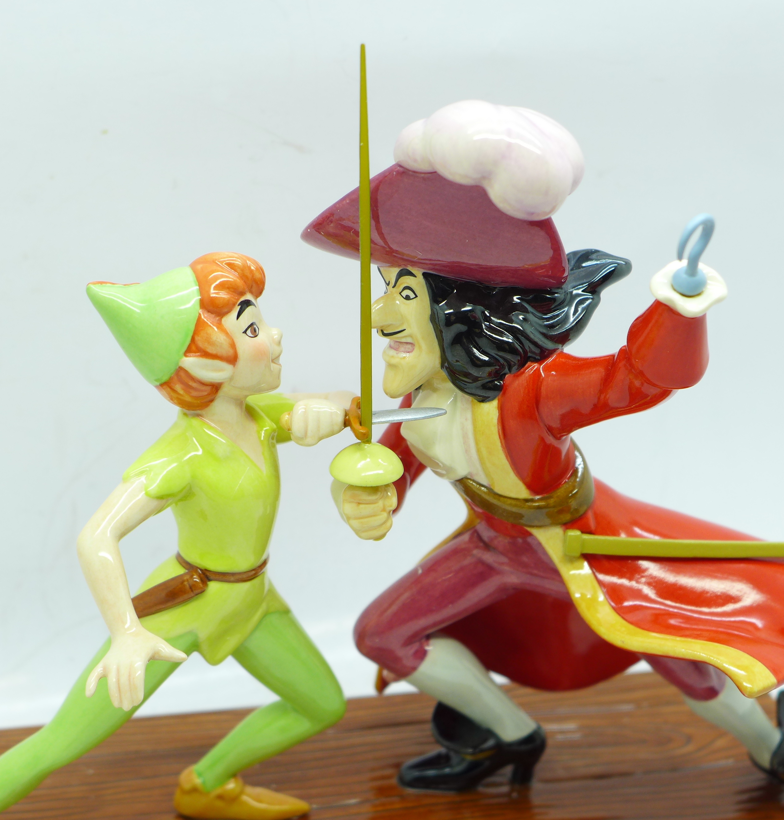 A Royal Doulton limited edition Peter Pan figure, 0569/3000, The Duel, with box and certificate - Image 4 of 9