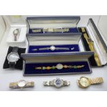 A collection of wristwatches