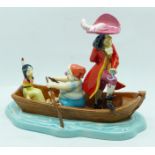 A Royal Doulton limited edition Peter Pan figure, 0693/3000, Heading for Skull Rock, with box and