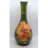 A Moorcroft Hibiscus vase, 27cm