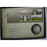 A 2020 UK 75th Anniversary of the End of the War, limited edition, £5 silver proof coin cover, no.