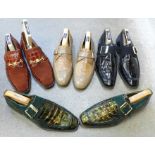 Four pairs of vintage men's shoes, Vero Cuoio x3 (Grant's of London) and Clio of Bond St.