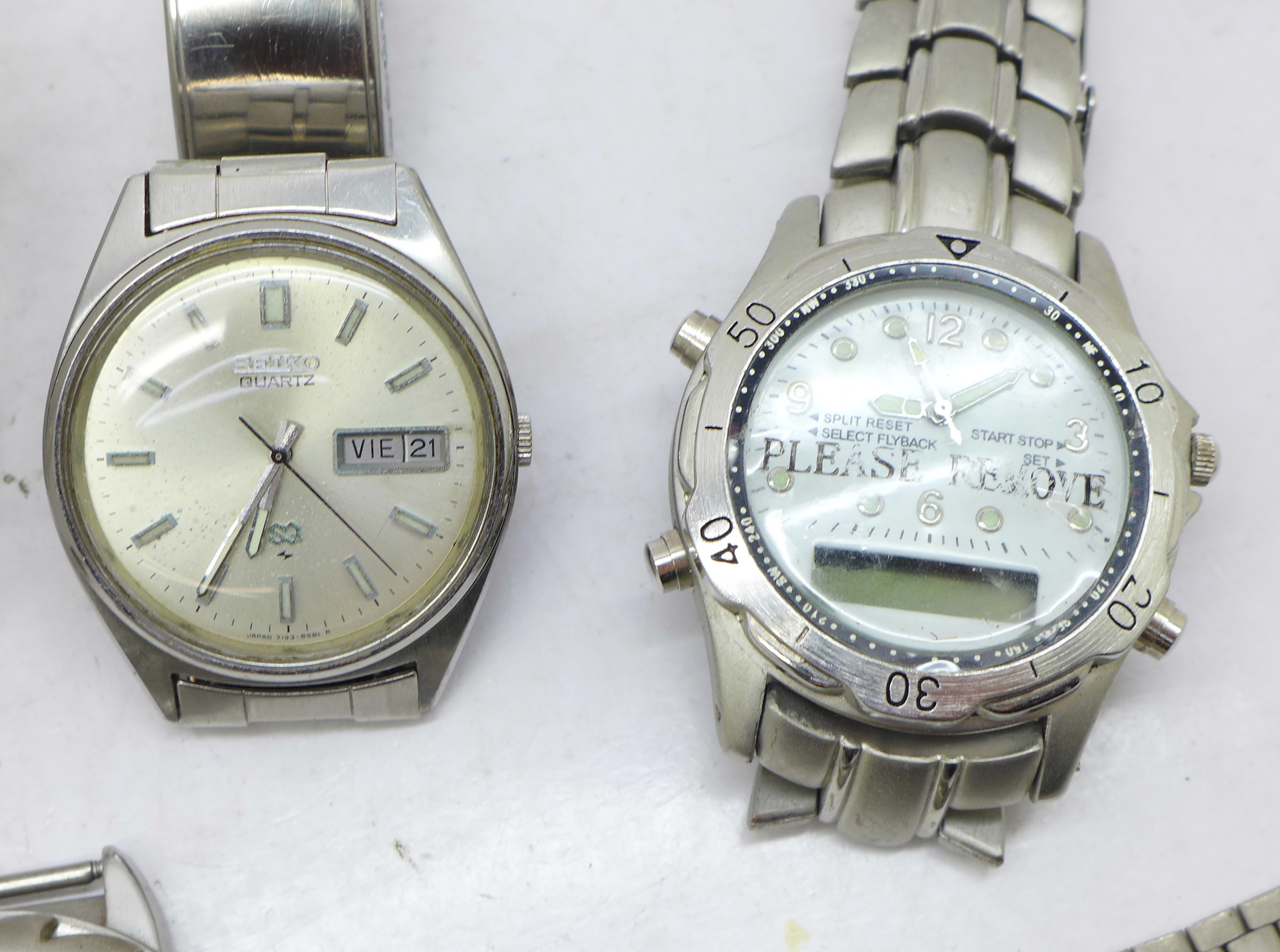 Six wristwatches including Seiko - Image 5 of 6
