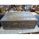 An early 20th Century gentleman's fitted steamer trunk