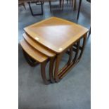 A Nathan teak nest of tables