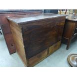 A Victorian pine mule chest