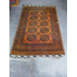 A mustard ground rug, 196 x 130cms