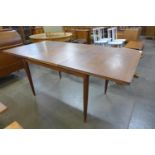 A White & Newton teak extending dining table