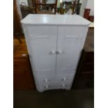 A painted mahogany tallboy