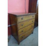 A George III mahogany bachelors chest of drawers