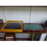 Two table top display cabinets