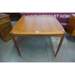 A Danish Selig teak reversible card/dining table