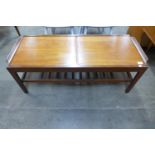 A teak coffee table