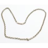 A 9ct gold necklace, 40cm, 3.8g