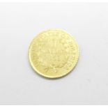 A United States of America 1853 1 Taler gold coin, 1.5g