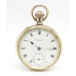 A Thomas Russell gold plated pocket watch