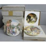 Nine Royal Doulton collectors plates with certificates, boxed **PLEASE NOTE THIS LOT IS NOT ELIGIBLE