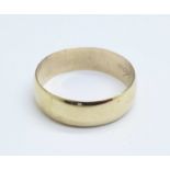 A 9ct gold wedding band, engraved I LOVE YOU, 3.4g, S