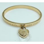 A .925 silver gilt Tiffany & Co. bangle