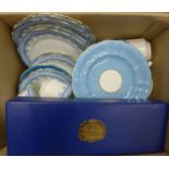 E. Hughes pale blue tea wares, Coalport and Czechoslovakian **PLEASE NOTE THIS LOT IS NOT ELIGIBLE