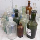 A collection of glass bottles including school science **PLEASE NOTE THIS LOT IS NOT ELIGIBLE FOR