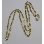 A 9ct gold necklace, 15g