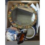 A collection of mixed china including Royal Worcester and a Rumtopf jar **PLEASE NOTE THIS LOT IS