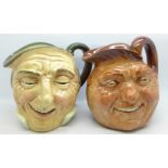 Two Royal Doulton water jugs, John Barleycorn and Farmer John