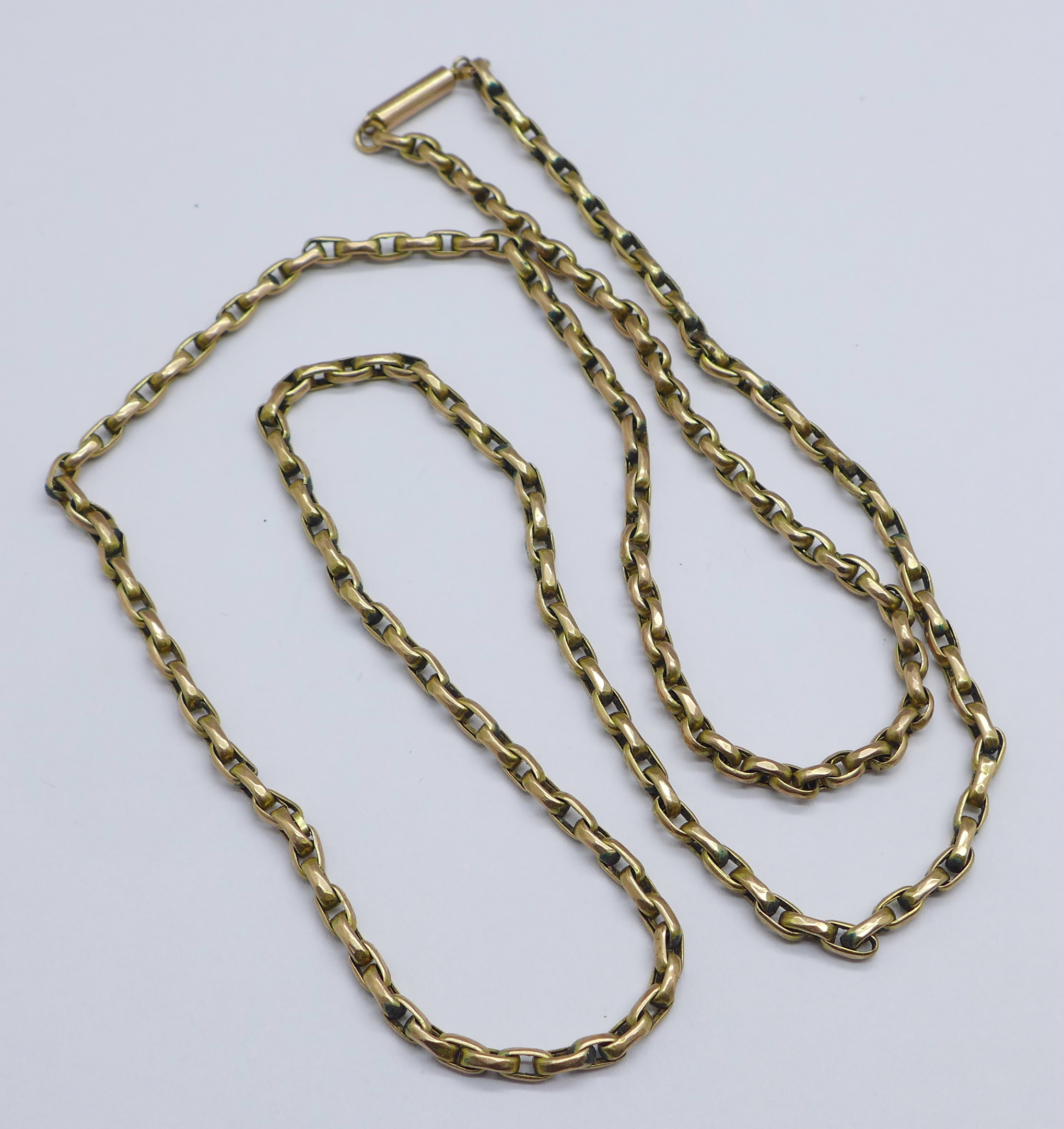 A 9ct gold chain, 7.3g, 53cm