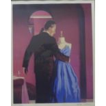 A signed Jack Vettriano limited edition artist proof print, 55 x 44cms, framed