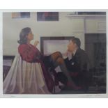 A signed Jack Vettriano limited edition artist proof print, 43 x 53cms, framed