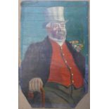 T.A. Gray, portrait of a gentleman, oil on canvas, 69 x 44cms, unframed