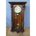 A 19th Century mahogany Vienna wall clock