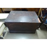 A Victorian pine blanket box