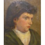 English School (19th Century), pair of portraits, oil on canvas, unsigned, 33 x 27cms, framed