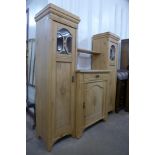 A French pine breakfront side cabinet