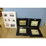 A set of four L.S. Lowry prints and a picture frame