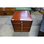 A beech engineer's tool chest with contents