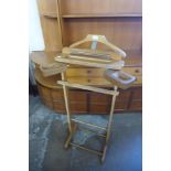 A gentleman's beech valet stand