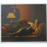 A signed Jack Vettriano limited edition artist proof print, 43 x 51cms, framed