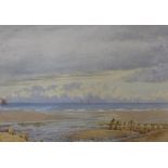 John Glynn, Evening Light, Norfolk Coast, 20 x 34cms and Conway Bay, North Wales, 25 x 36cms,