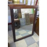 A beech framed mirror