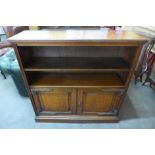 A Victorian walnut bookcase