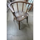 An elm and beech child's chair