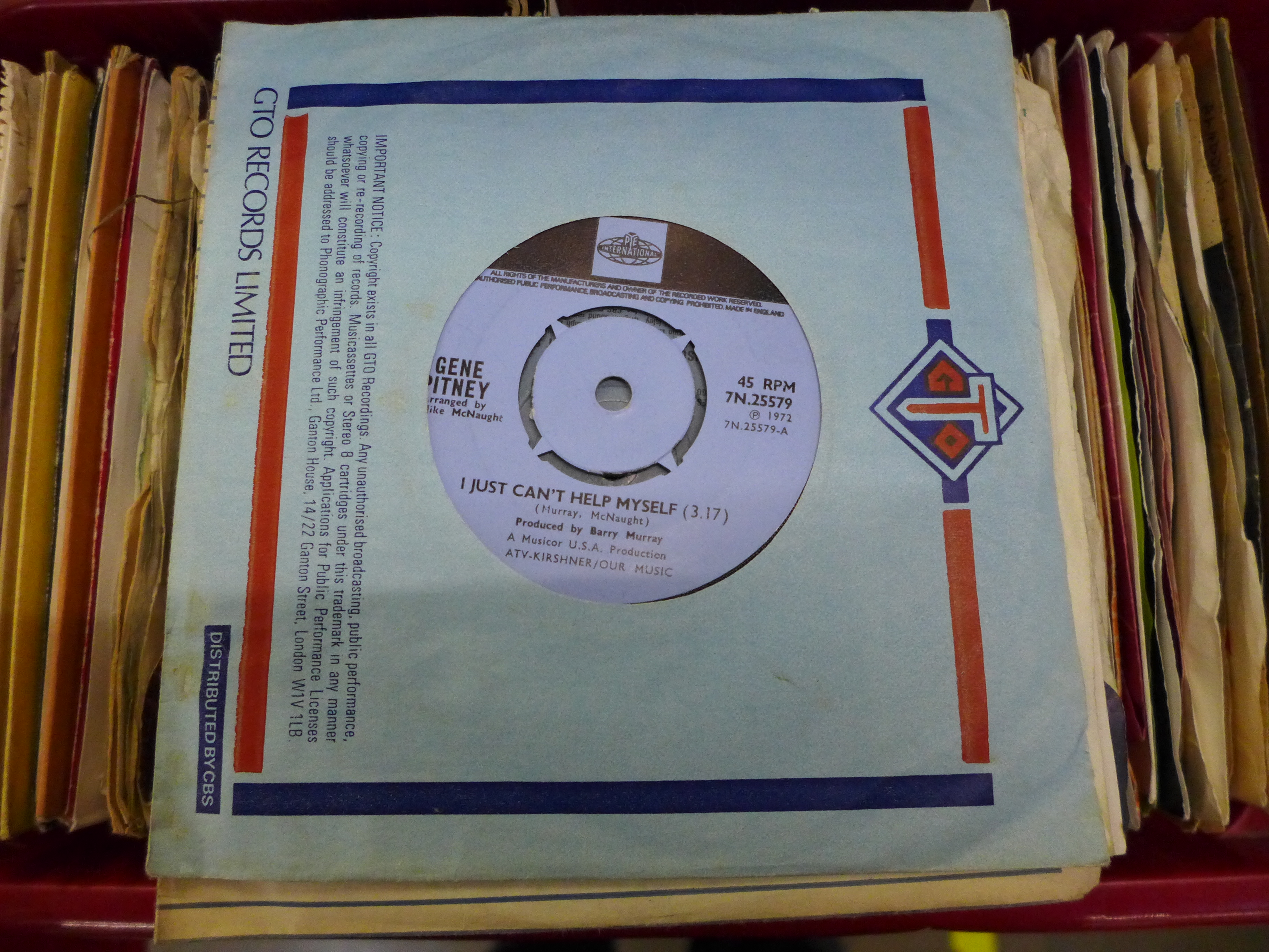 Four boxes of 45rpm 7" singles, 1960's and later - Image 3 of 5