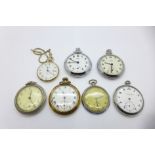 A collection of pocket watches including IWC, a/f