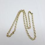 A yellow metal chain, marked 585, 19.3g